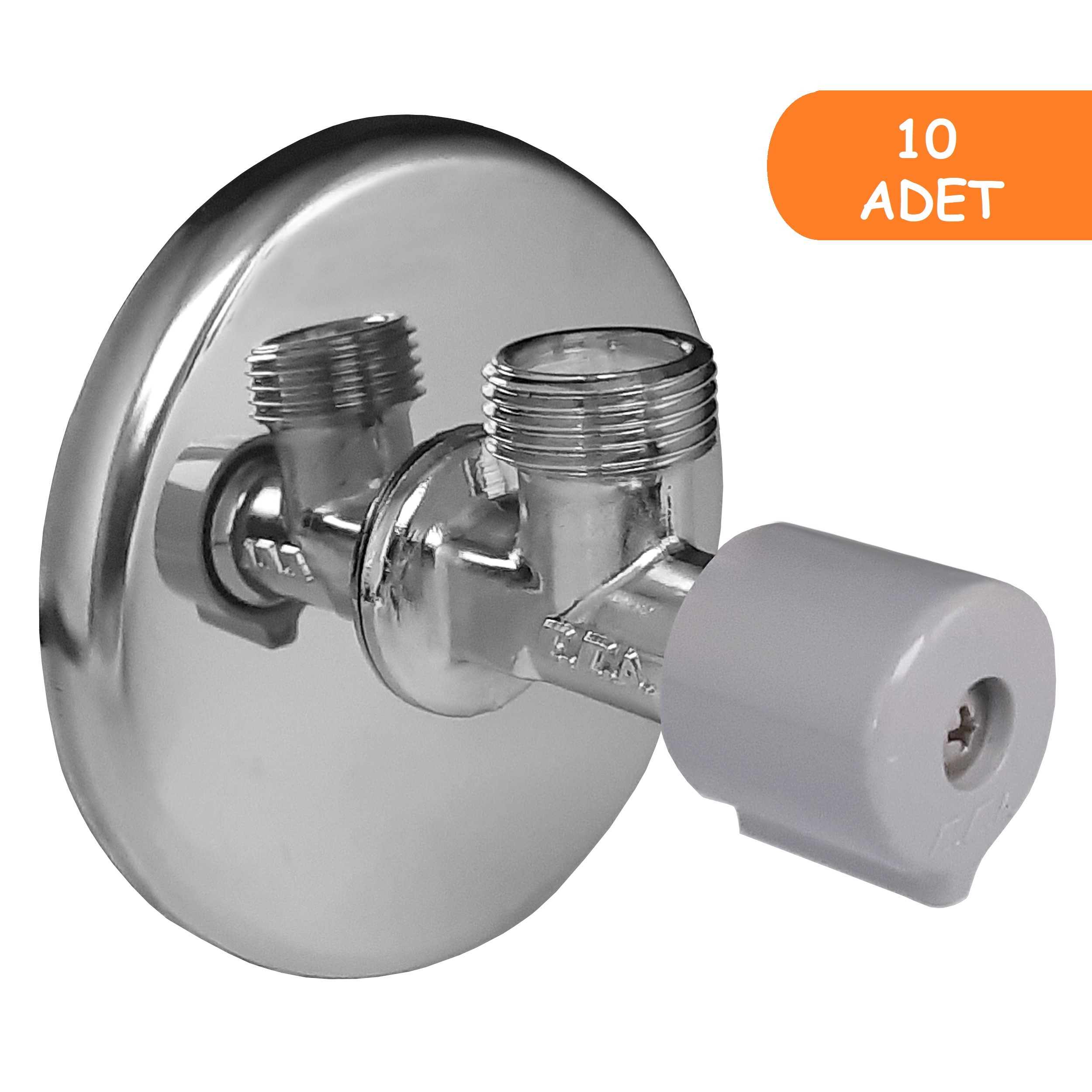10 Adet ECA Filitreli Ara Musluk Rozetli 102111526 10 Adet ECA Filitreli Ara Musluk Rozetli 102111526