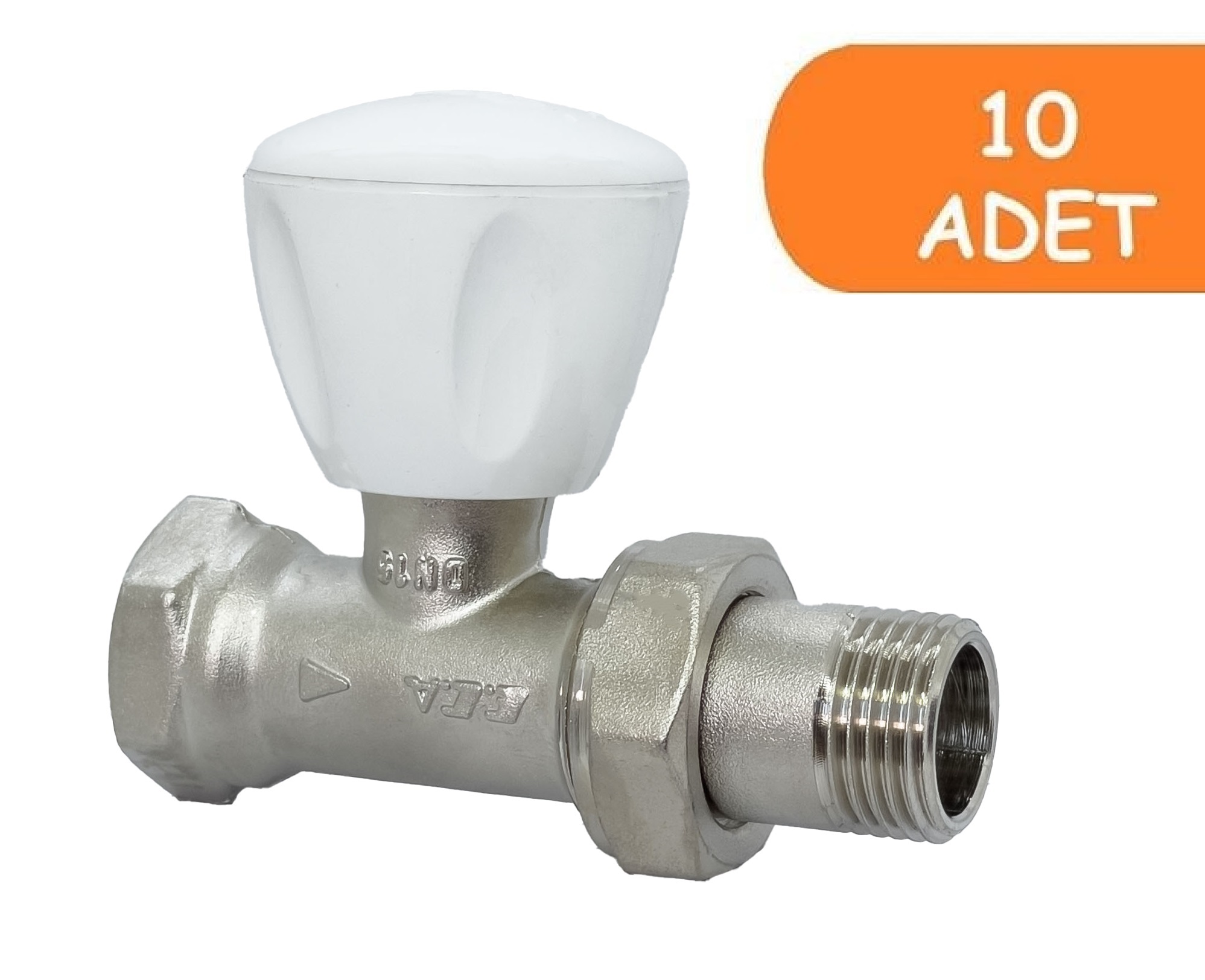 10 Adet ECA RV3 1/2 Düz Radyatör Valfi Petek Havlupan Vanası 602120725 10 Adet ECA RV3 1/2 Düz Radyatör Valfi Petek Havlupan Vanası 602120725