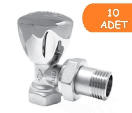 10 Adet ECA RV3 1/2 Köşe Radyatör Valfi Krom Kaplamalı Petek Havlupan Vanası 602120749 10 Adet ECA RV3 1/2 Köşe Radyatör Valfi Krom Kaplamalı Petek Havlupan Vanası 602120749