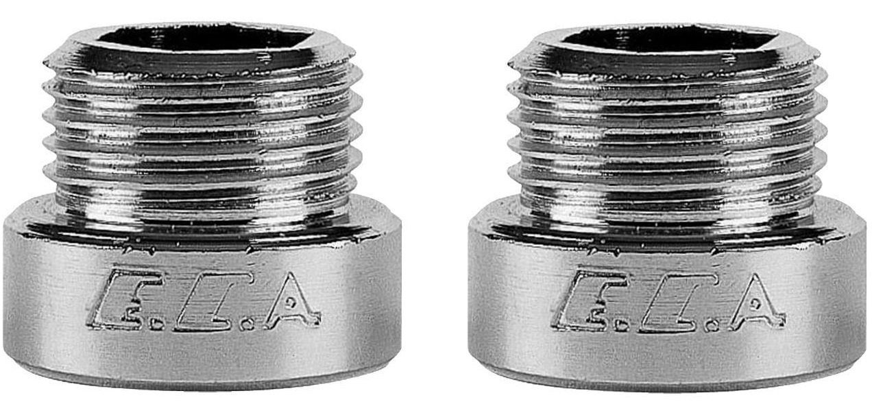 2 Adet ECA 1/2 1 cm Uzatma Krom (Musluk Uzatma 102134013 Pirinç E.C.A 2 Adet ECA 1/2 1 cm Uzatma Krom (Musluk Uzatma 102134013 Pirinç E.C.A