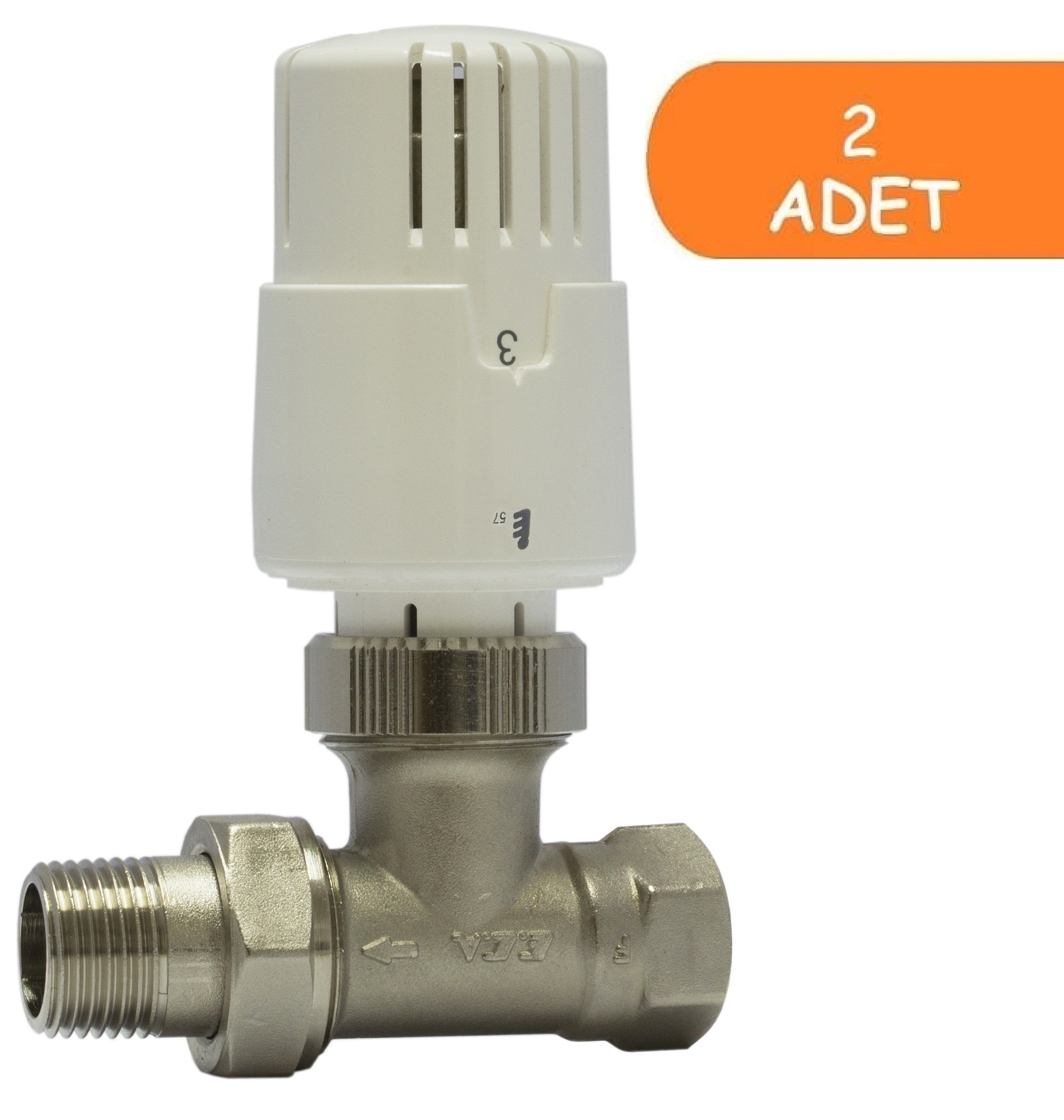 2 Adet ECA TRV4 Termostatik Düz Radyatör Valfi Petek Vanası 602120756 2 Adet ECA TRV4 Termostatik Düz Radyatör Valfi Petek Vanası 602120756