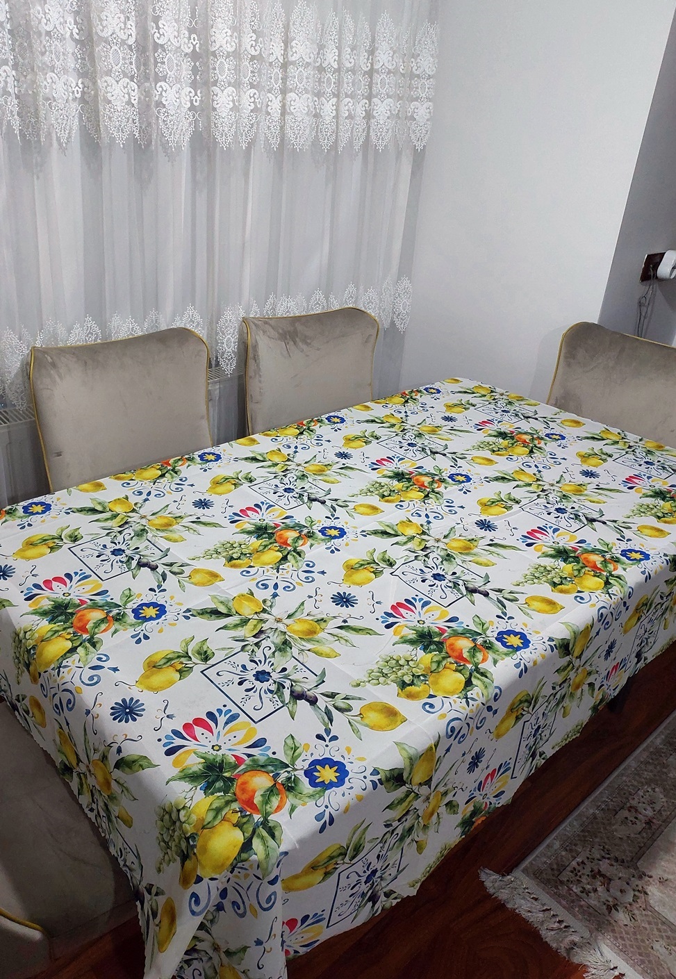 2 Adet Limon Portakal Desenli 3D Dikdörtgen Masa Örtüsü (160x200) 2 Adet Limon Portakal Desenli 3D Dikdörtgen Masa Örtüsü (160x200)