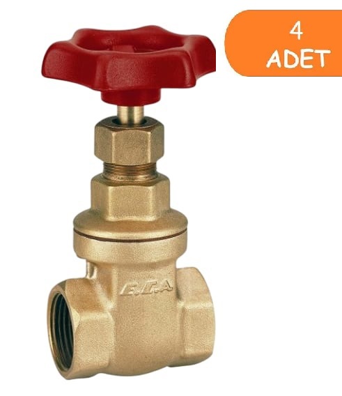 4 Adet ECA 1/2 Şiber Valf 601003001 4 Adet ECA 1/2 Şiber Valf 601003001