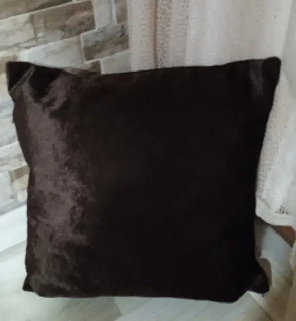 4lü Lüks Kadife Kırlent Kılıfı Koyu Kahve