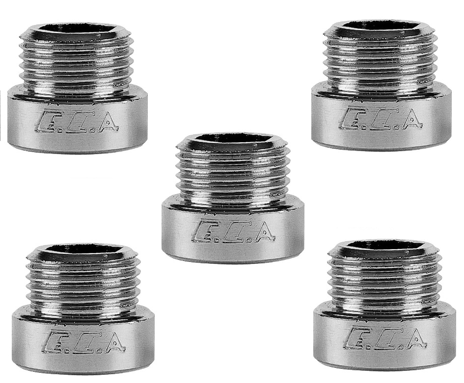 5 Adet ECA 1/2 1 cm Uzatma Krom (Musluk Uzatma 102134013 Pirinç E.C.A 5 Adet ECA 1/2 1 cm Uzatma Krom (Musluk Uzatma 102134013 Pirinç E.C.A