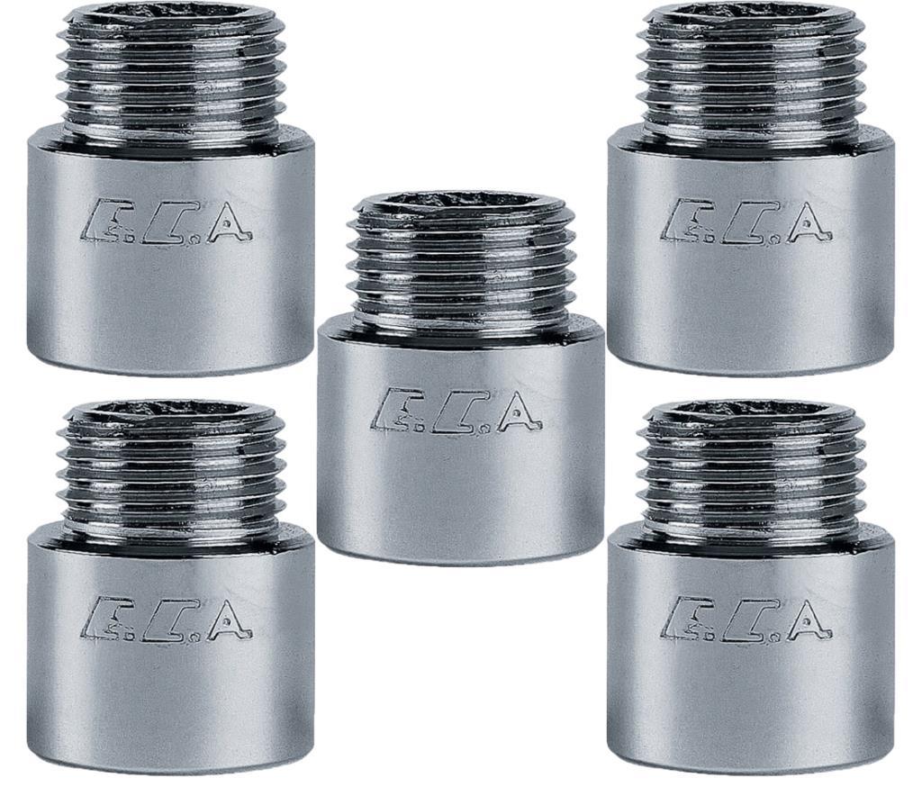 5 Adet ECA 1/2 2cm Uzatma Krom (Musluk Uzatma) 102134015 Pirinç E.C.A 5 Adet ECA 1/2 2cm Uzatma Krom (Musluk Uzatma) 102134015 Pirinç E.C.A