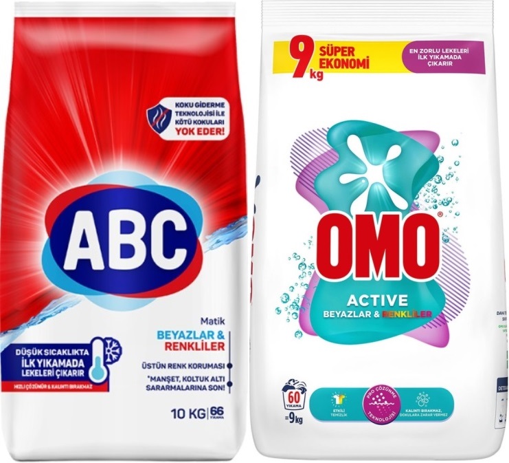 Abc Matik Toz Çamaşır Deterjanı 10KG Klasik Beyazlar & Renkliler (66 Yıkama)+ 9KG Beyaz ve Renkliler Abc Matik Toz Çamaşır Deterjanı 10KG Klasik Beyazlar & Renkliler (66 Yıkama)+ 9KG Beyaz ve Renkliler