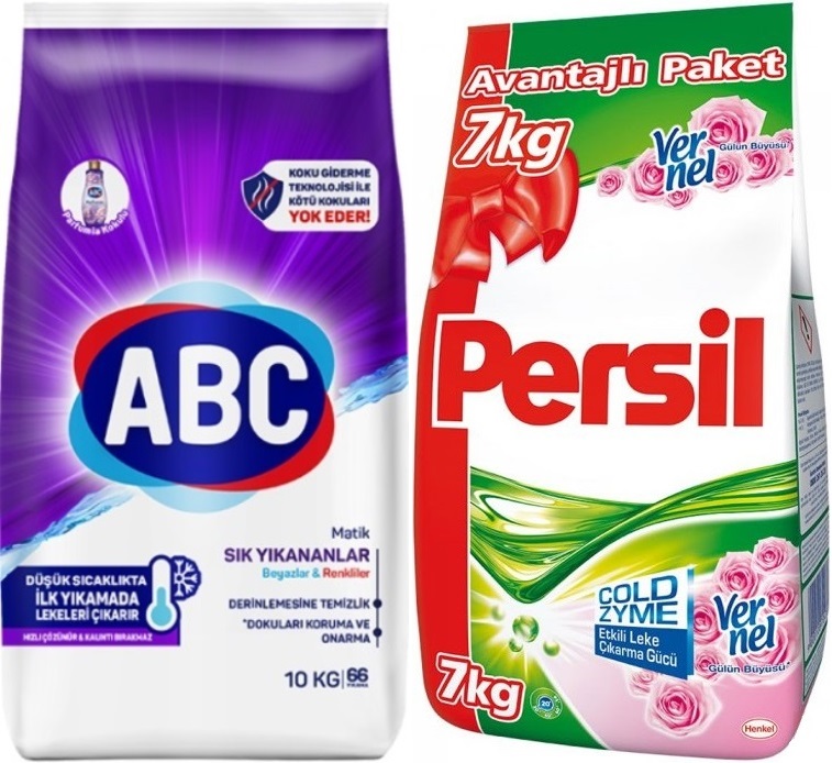 Abc Matik Toz Çamaşır Deterjanı 10KG Sık Yıkananlar Beyazlar/Renkliler (66 Yıkama)+ 7KG Gülün Büyüsü Abc Matik Toz Çamaşır Deterjanı 10KG Sık Yıkananlar Beyazlar/Renkliler (66 Yıkama)+ 7KG Gülün Büyüsü