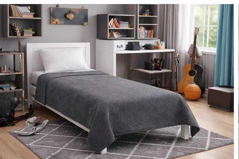 Amazon Ev Pamuk Dokuma Tek Kişilik Pike 160*240 Cm Antrasit- Gri a 22