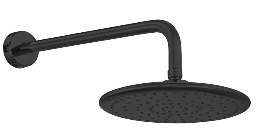 AR Acuba Banyo Yuvarlak Duvardan Duş Başlığı Mat Siyah Renkli 103545062 AR Acuba Banyo Yuvarlak Duvardan Duş Başlığı Mat Siyah Renkli 103545062