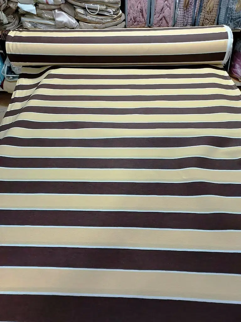 Balkon Perdesi Kalın Branda Kumaşı Metrelik (En 270cm)-Kahve Krem