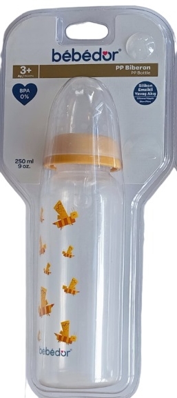 Bebedor Desenli PP Biberon 250ML (Kod:24302) - Sarı-Mavi Bebedor Desenli PP Biberon 250ML (Kod:24302) - Sarı-Mavi