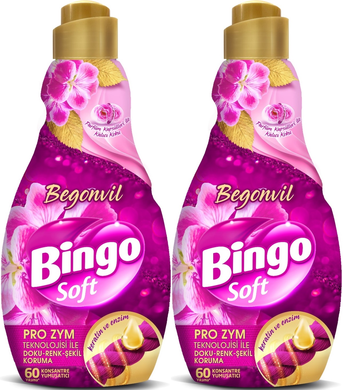 Bingo Soft Çamaşır Yumuşatıcı Konsantre 1440ML Begonvil (2 Li Set) Bingo Soft Çamaşır Yumuşatıcı Konsantre 1440ML Begonvil (2 Li Set)