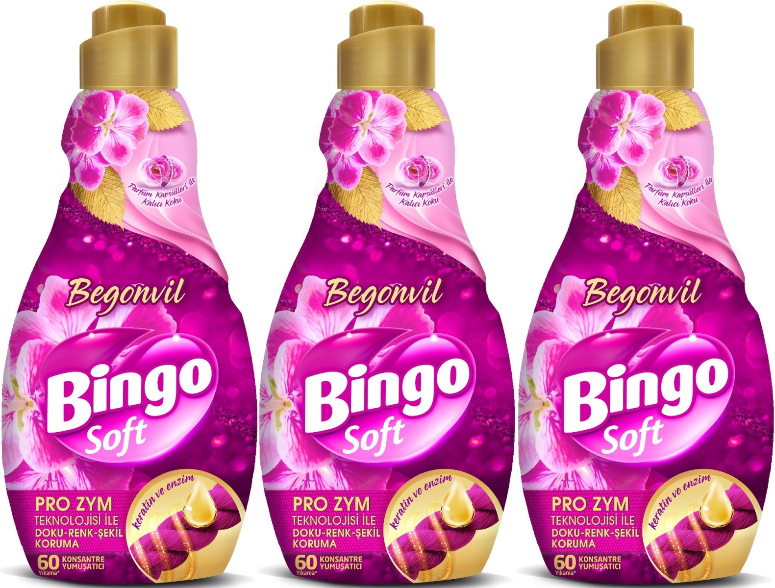 Bingo Soft Çamaşır Yumuşatıcı Konsantre 1440ML Begonvil (3 Lü Set) Bingo Soft Çamaşır Yumuşatıcı Konsantre 1440ML Begonvil (3 Lü Set)