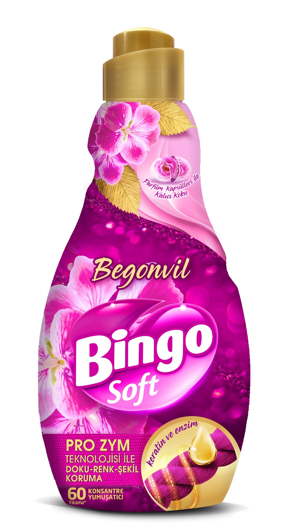 Bingo Soft Çamaşır Yumuşatıcı Konsantre 1440ML Begonvil Bingo Soft Çamaşır Yumuşatıcı Konsantre 1440ML Begonvil