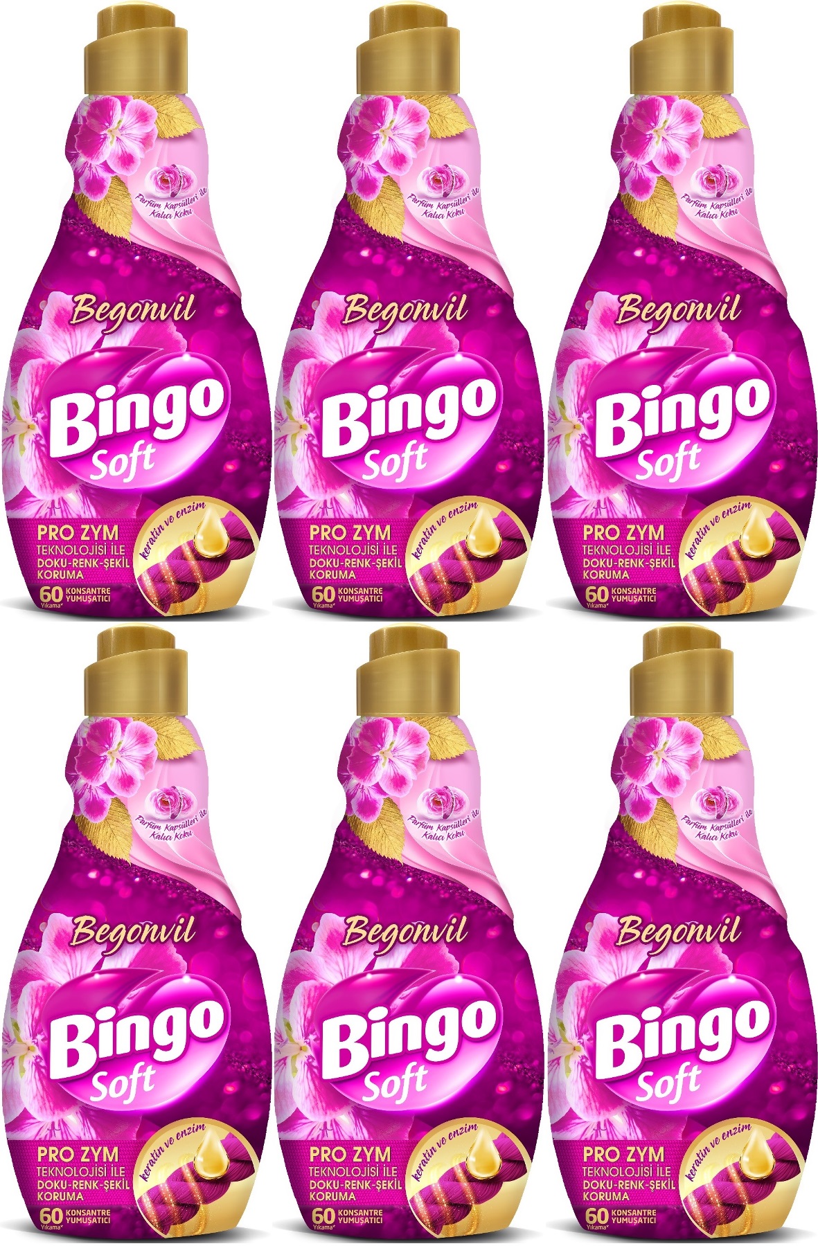 Bingo Soft Çamaşır Yumuşatıcı Konsantre 1440ML Begonvil (6 Lı Set) Bingo Soft Çamaşır Yumuşatıcı Konsantre 1440ML Begonvil (6 Lı Set)