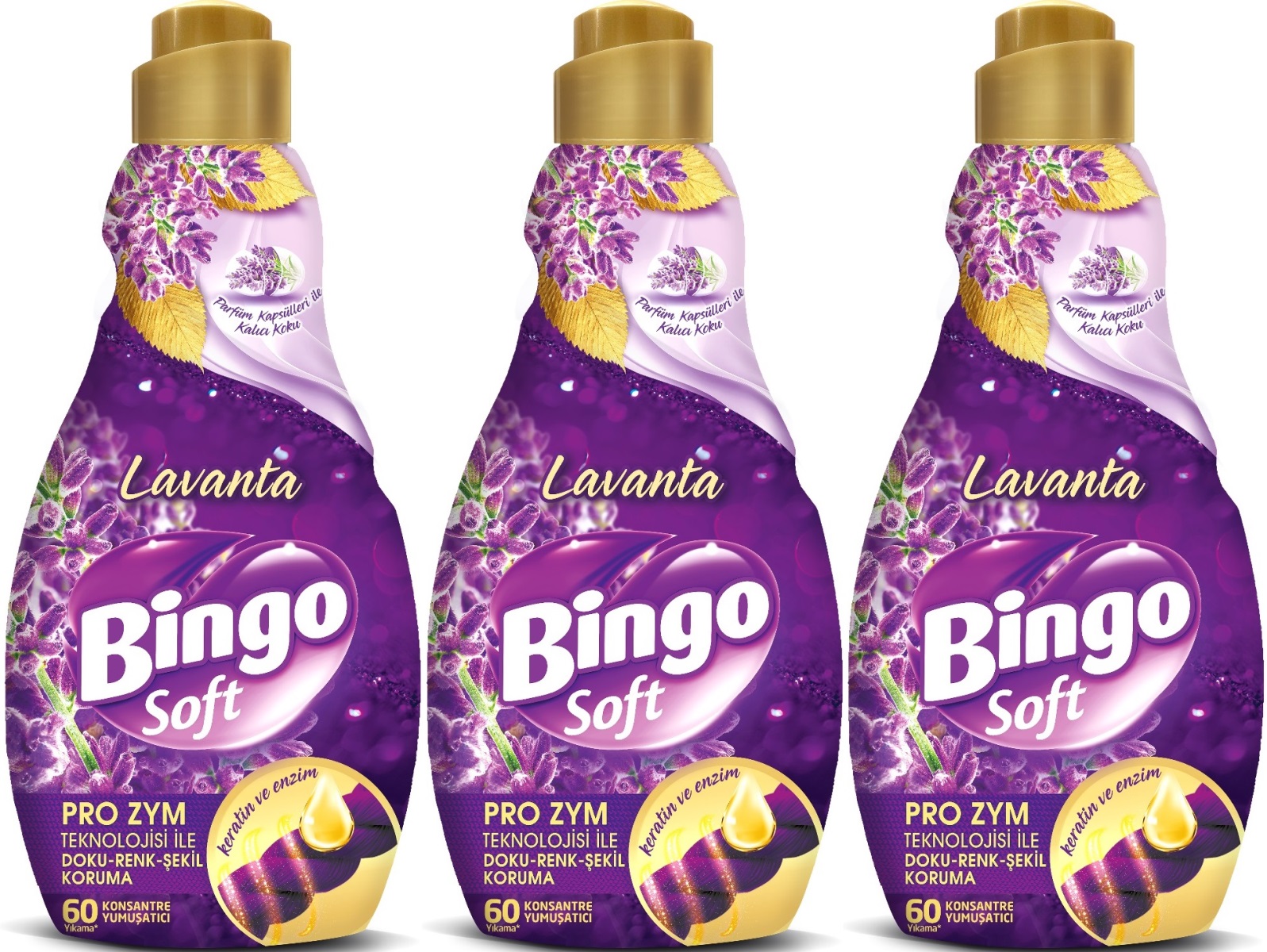 Bingo Soft Çamaşır Yumuşatıcı Konsantre 1440ML Lavanta (3 Lü Set) Bingo Soft Çamaşır Yumuşatıcı Konsantre 1440ML Lavanta (3 Lü Set)