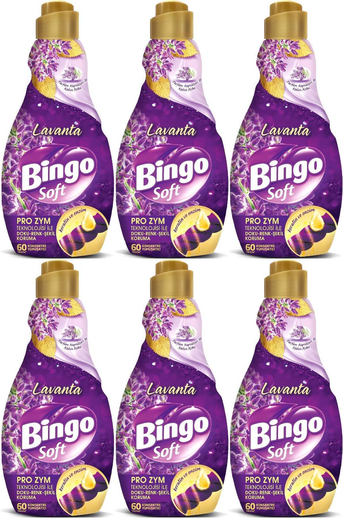 Bingo Soft Çamaşır Yumuşatıcı Konsantre 1440ML Lavanta (6 Lı Set) Bingo Soft Çamaşır Yumuşatıcı Konsantre 1440ML Lavanta (6 Lı Set)