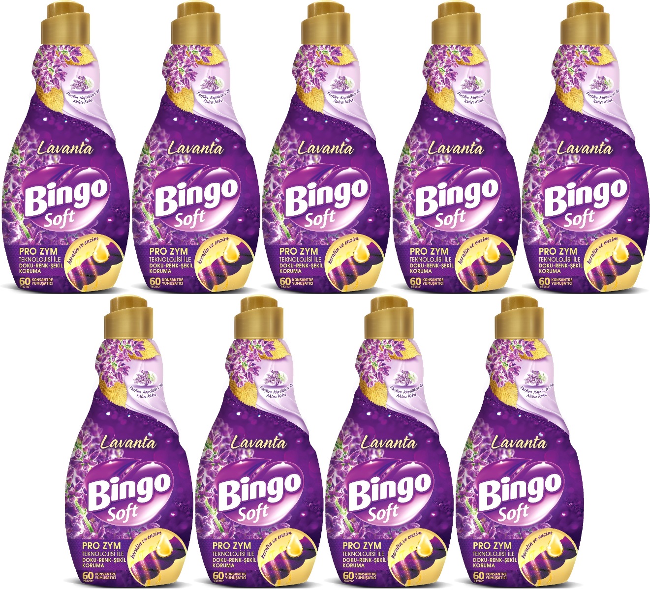 Bingo Soft Çamaşır Yumuşatıcı Konsantre 1440ML Lavanta (9 Lu Set) Bingo Soft Çamaşır Yumuşatıcı Konsantre 1440ML Lavanta (9 Lu Set)