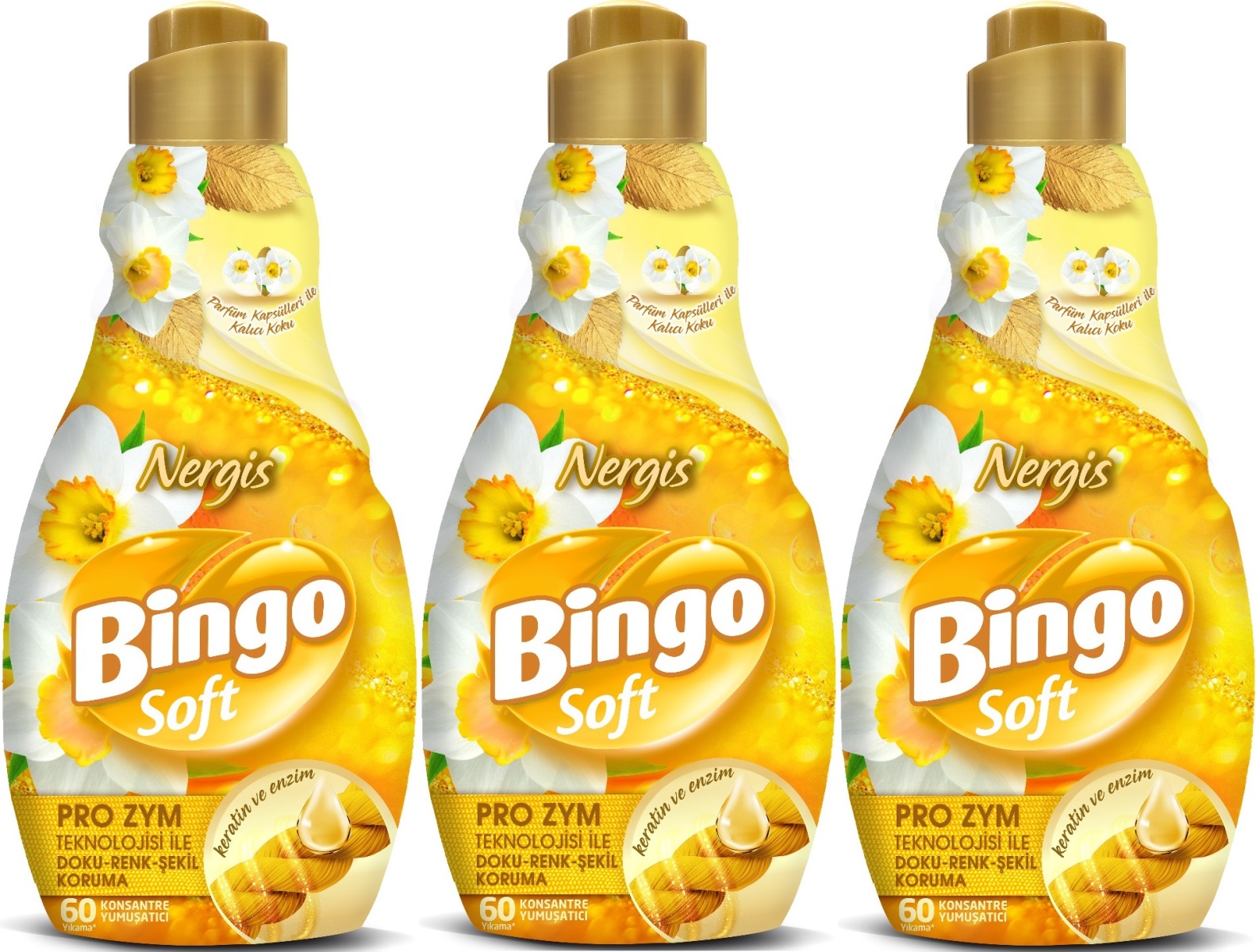 Bingo Soft Çamaşır Yumuşatıcı Konsantre 1440ML Nergis (3 Lü Set) Bingo Soft Çamaşır Yumuşatıcı Konsantre 1440ML Nergis (3 Lü Set)