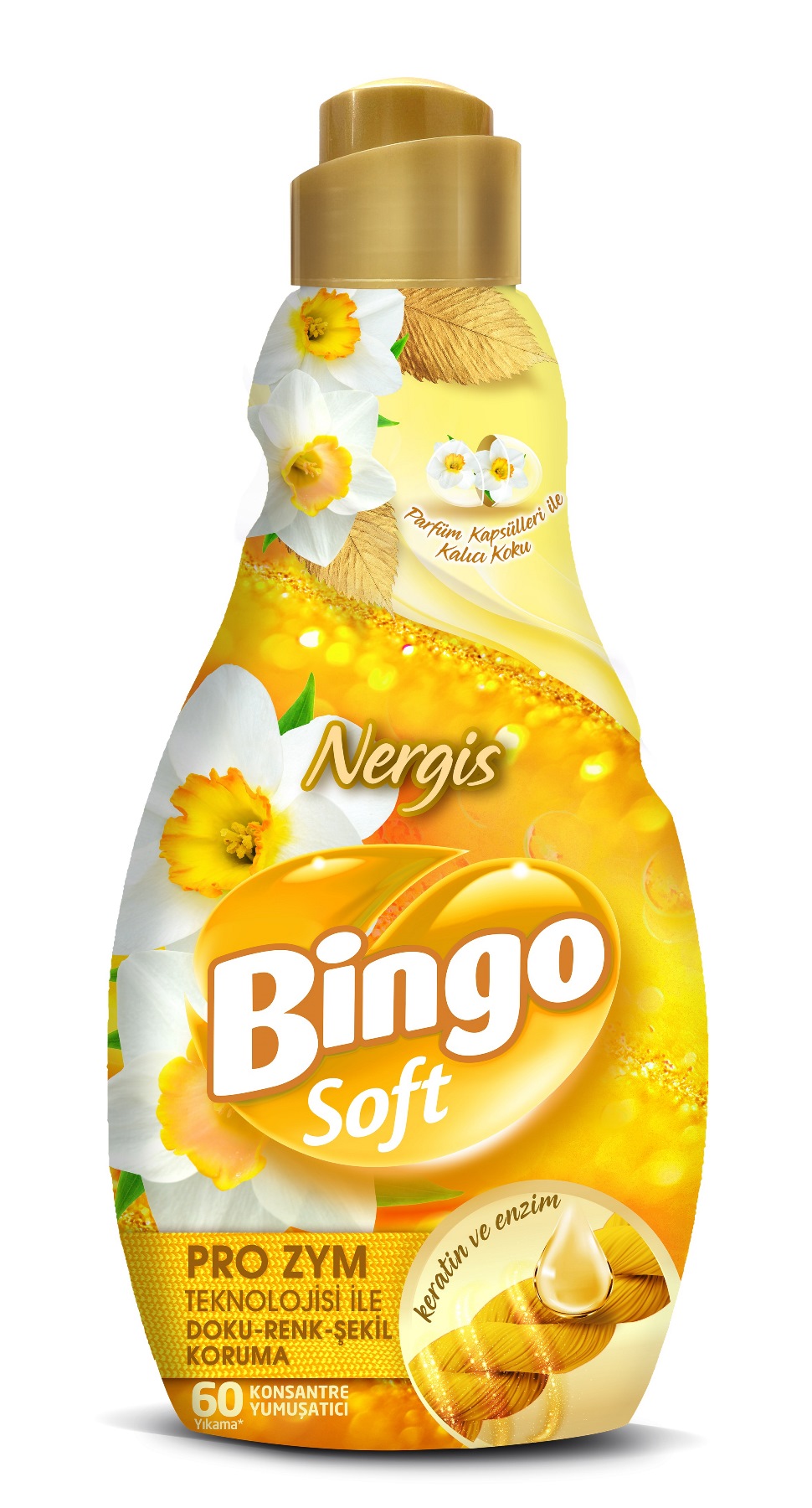 Bingo Soft Çamaşır Yumuşatıcı Konsantre 1440ML Nergis Bingo Soft Çamaşır Yumuşatıcı Konsantre 1440ML Nergis