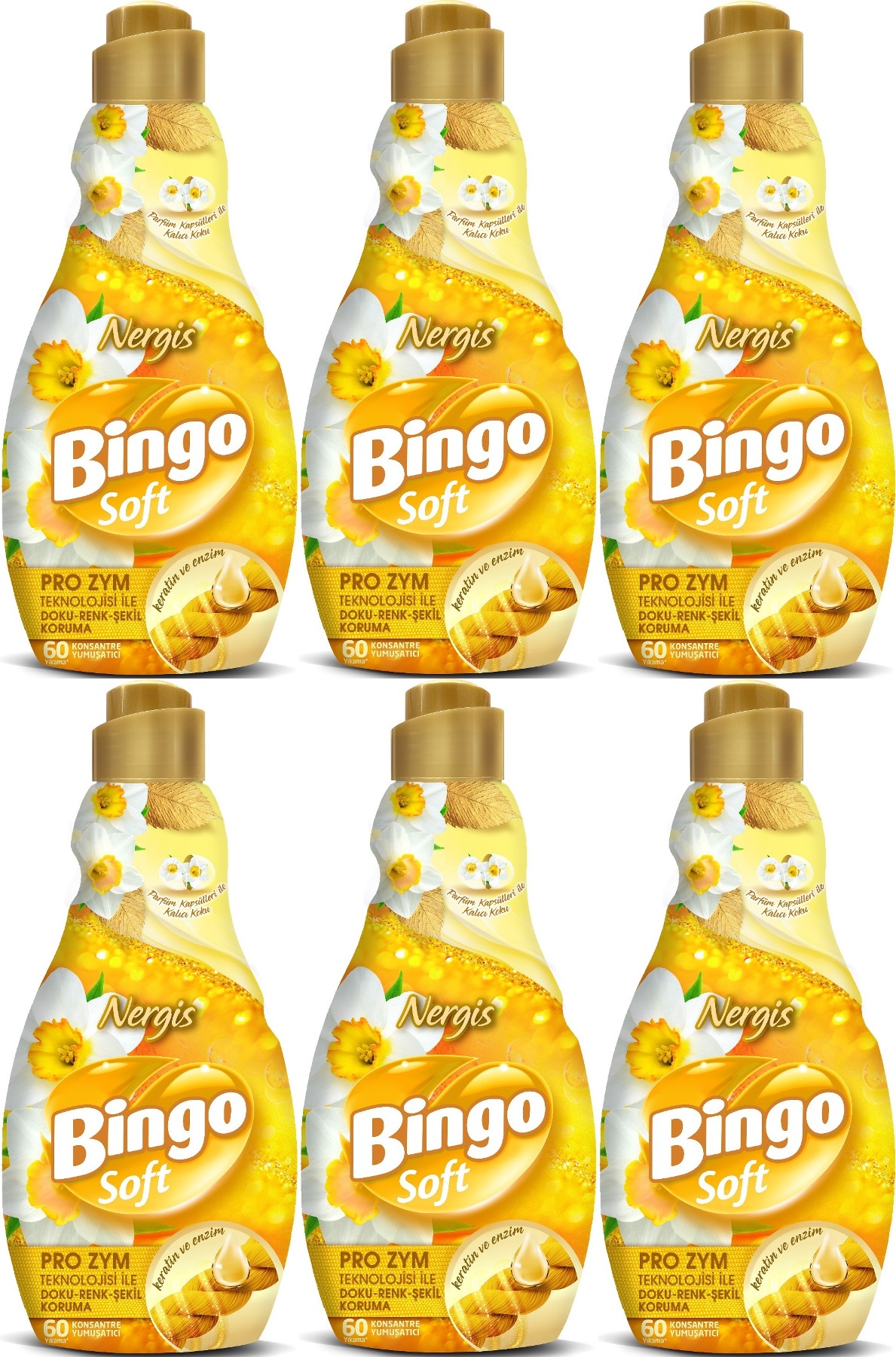 Bingo Soft Çamaşır Yumuşatıcı Konsantre 1440ML Nergis (6 Lı Set) Bingo Soft Çamaşır Yumuşatıcı Konsantre 1440ML Nergis (6 Lı Set)