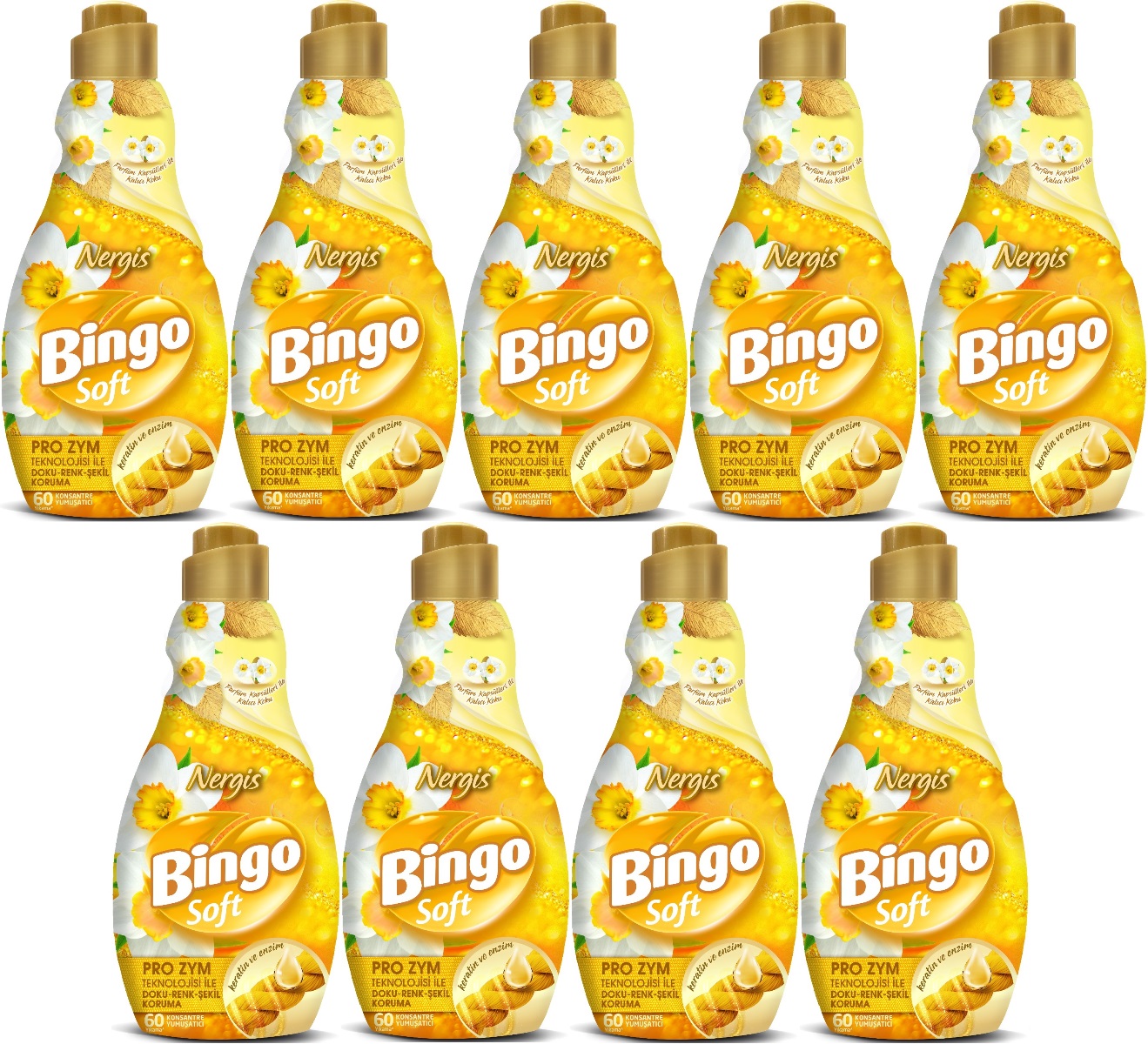 Bingo Soft Çamaşır Yumuşatıcı Konsantre 1440ML Nergis (9 Lu Set) Bingo Soft Çamaşır Yumuşatıcı Konsantre 1440ML Nergis (9 Lu Set)