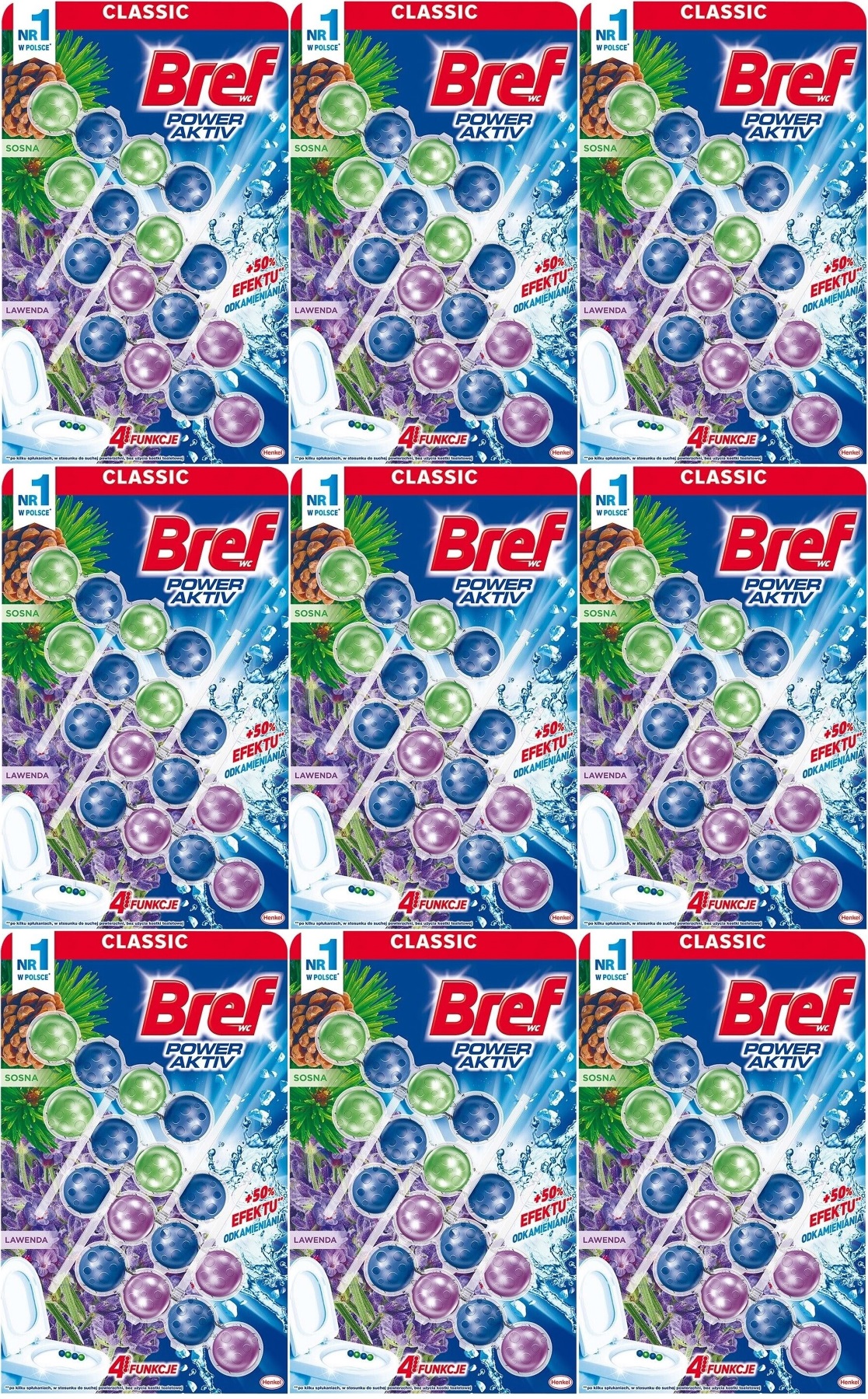 Bref Power Aktiv Klozet Bloğu Çam ve Lavanta Kokulu (36 Lı Set) (9PK*4) Bref Power Aktiv Klozet Bloğu Çam ve Lavanta Kokulu (36 Lı Set) (9PK*4)
