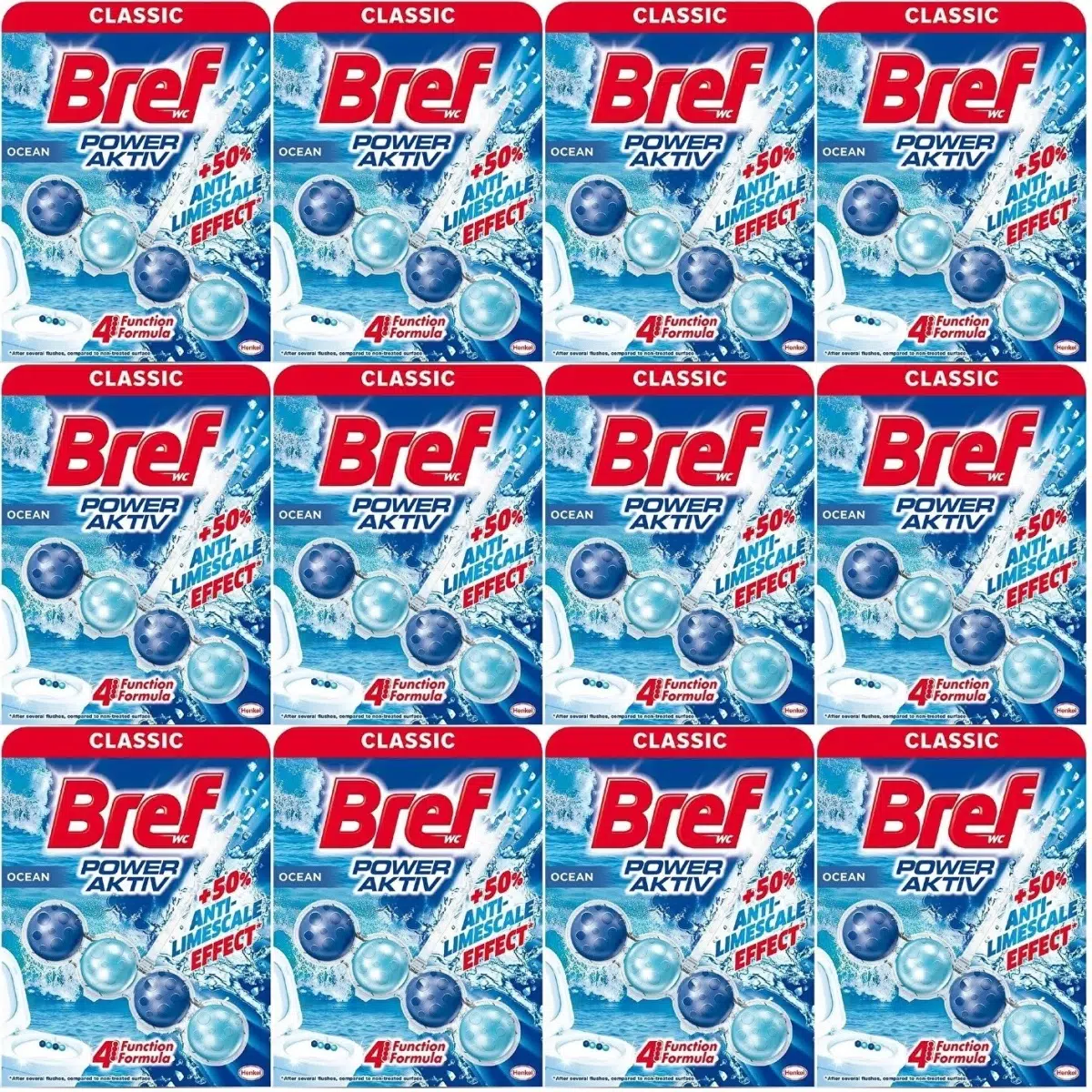 Bref Power Aktiv Klozet Bloğu Okyanus Kokulu (12 Li Set) (12PK*1)