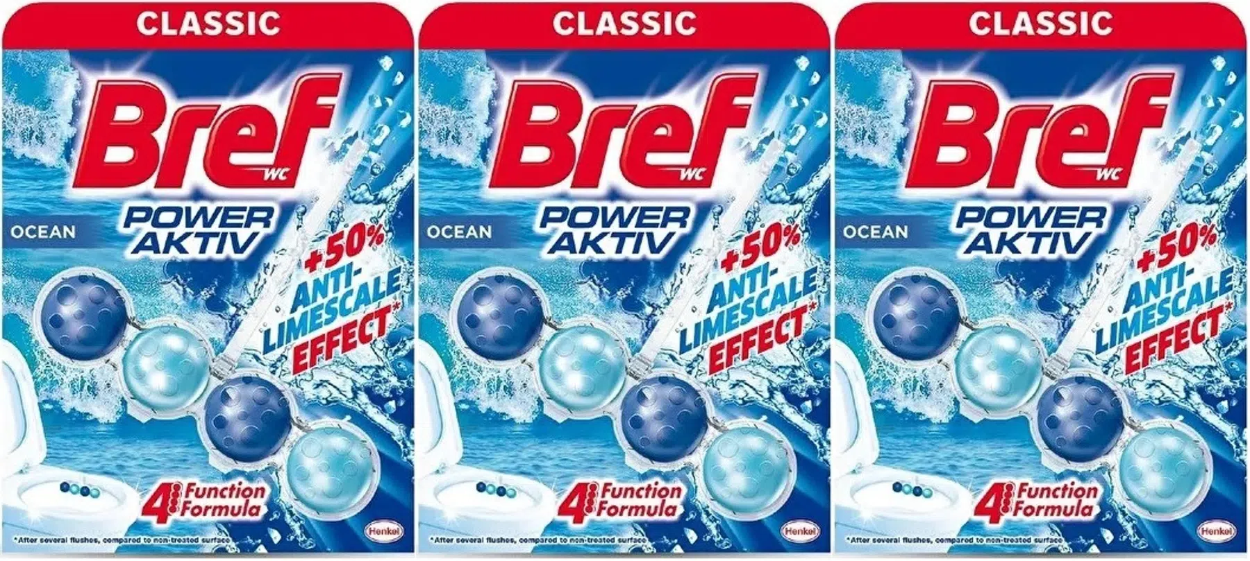 Bref Power Aktiv Klozet Bloğu Okyanus Kokulu (3 Lü Set) (3PK*1)