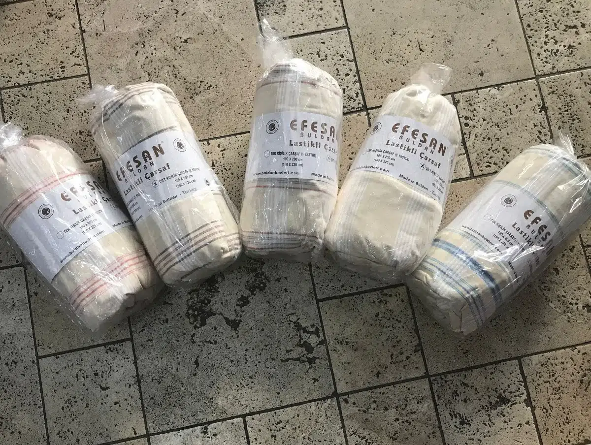 Buldan Bezi Fitted Lastikli Tek Kişilik Çarşaf Seti (100x200)-Naturel