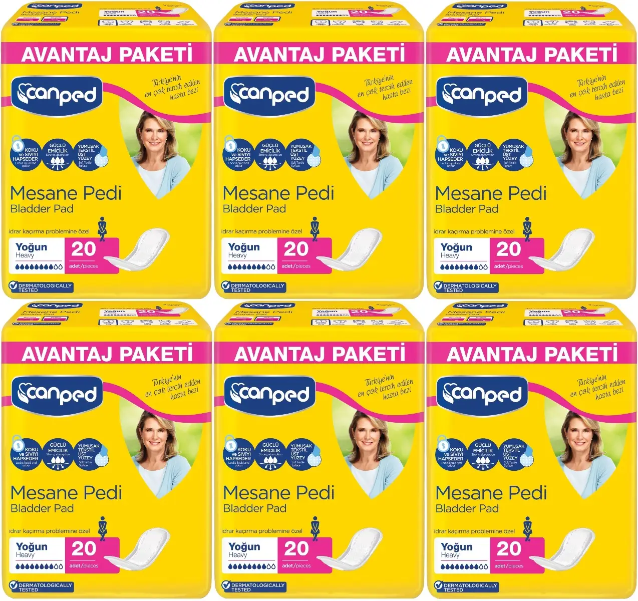 Canped Mesane Pedi Avantaj Pk Klasik L-Büyük Boy Yoğun 120 Adet Canped Mesane Pedi Avantaj Pk Klasik L-Büyük Boy Yoğun 120 Adet
