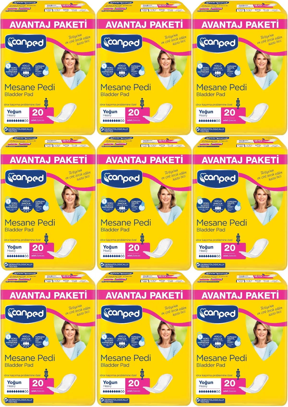 Canped Mesane Pedi Avantaj Pk Klasik L-Büyük Boy Yoğun 180 Adet Canped Mesane Pedi Avantaj Pk Klasik L-Büyük Boy Yoğun 180 Adet