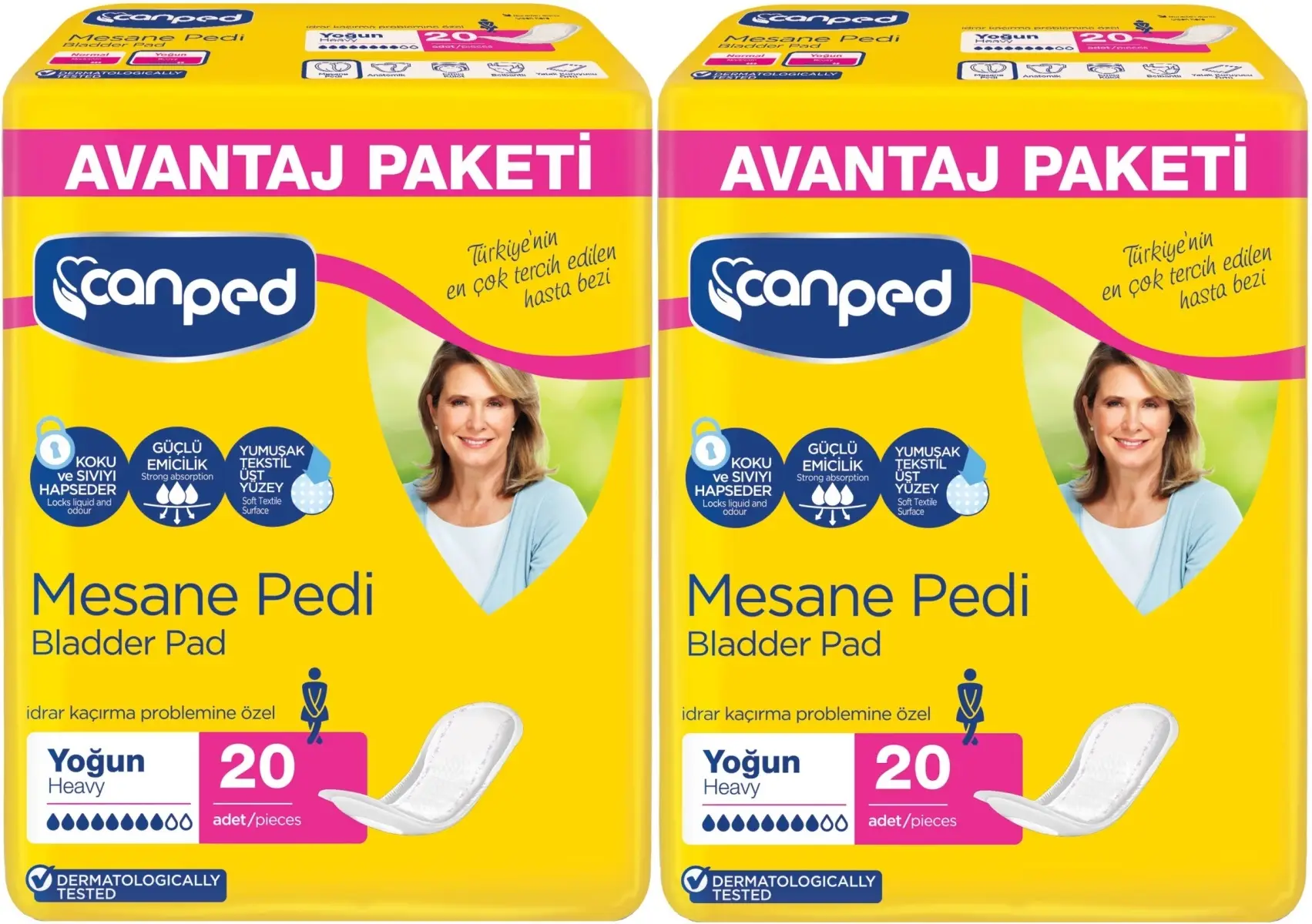 Canped Mesane Pedi Avantaj Pk Klasik L-Büyük Boy Yoğun 40 Adet Canped Mesane Pedi Avantaj Pk Klasik L-Büyük Boy Yoğun 40 Adet