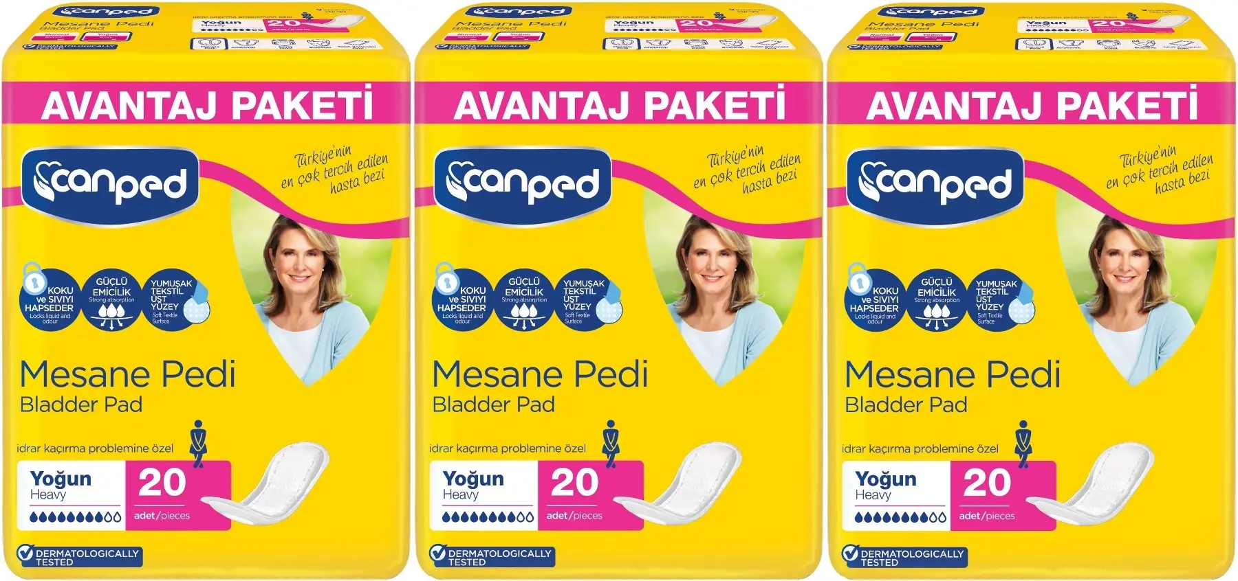 Canped Mesane Pedi Avantaj Pk Klasik L-Büyük Boy Yoğun 60 Adet Canped Mesane Pedi Avantaj Pk Klasik L-Büyük Boy Yoğun 60 Adet