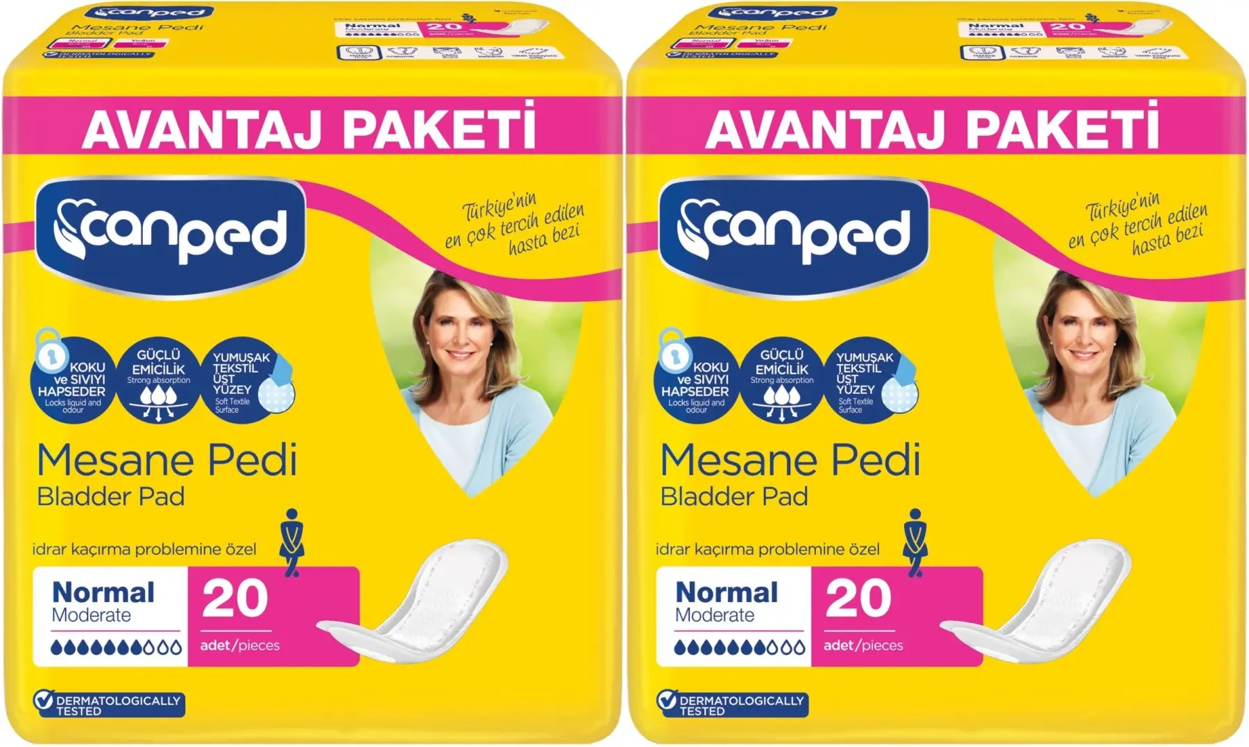 Canped Mesane Pedi Avantaj Pk Klasik M-Orta Boy Normal 40 Adet Canped Mesane Pedi Avantaj Pk Klasik M-Orta Boy Normal 40 Adet