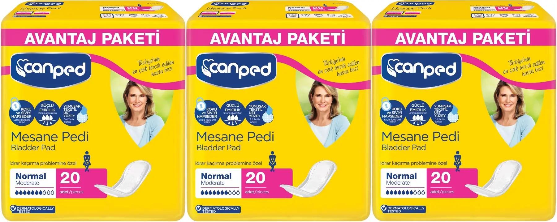 Canped Mesane Pedi Avantaj Pk Klasik M-Orta Boy Normal 60 Adet Canped Mesane Pedi Avantaj Pk Klasik M-Orta Boy Normal 60 Adet