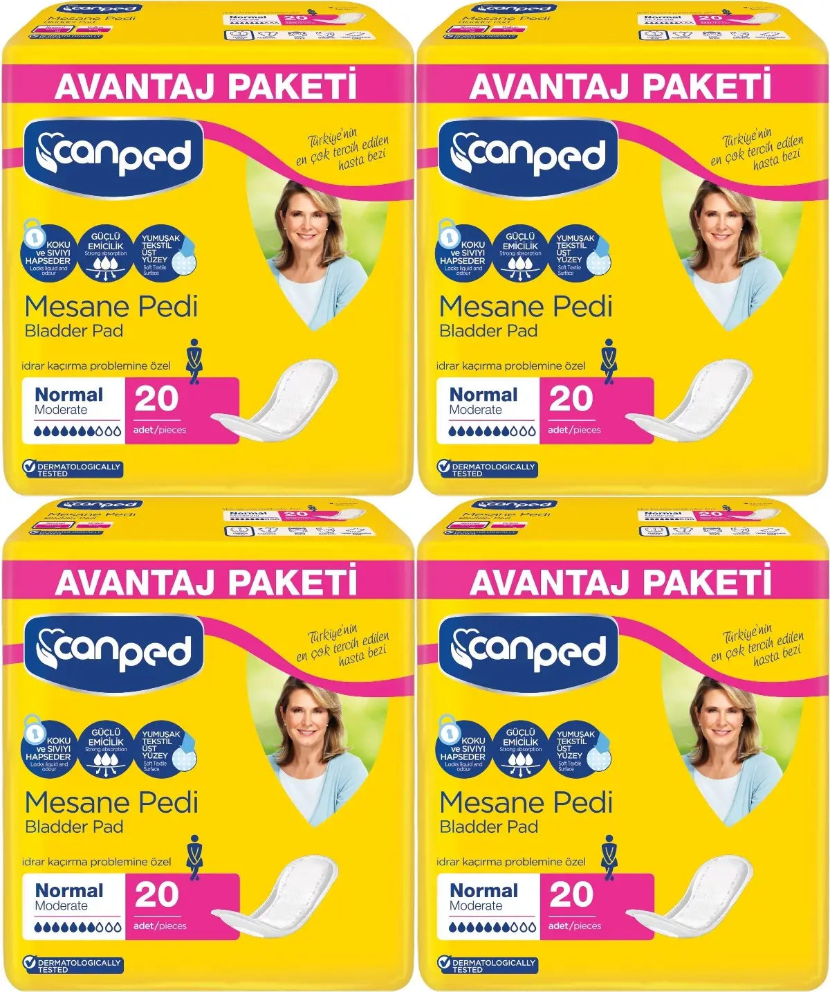Canped Mesane Pedi Avantaj Pk Klasik M-Orta Boy Normal 80 Adet Canped Mesane Pedi Avantaj Pk Klasik M-Orta Boy Normal 80 Adet