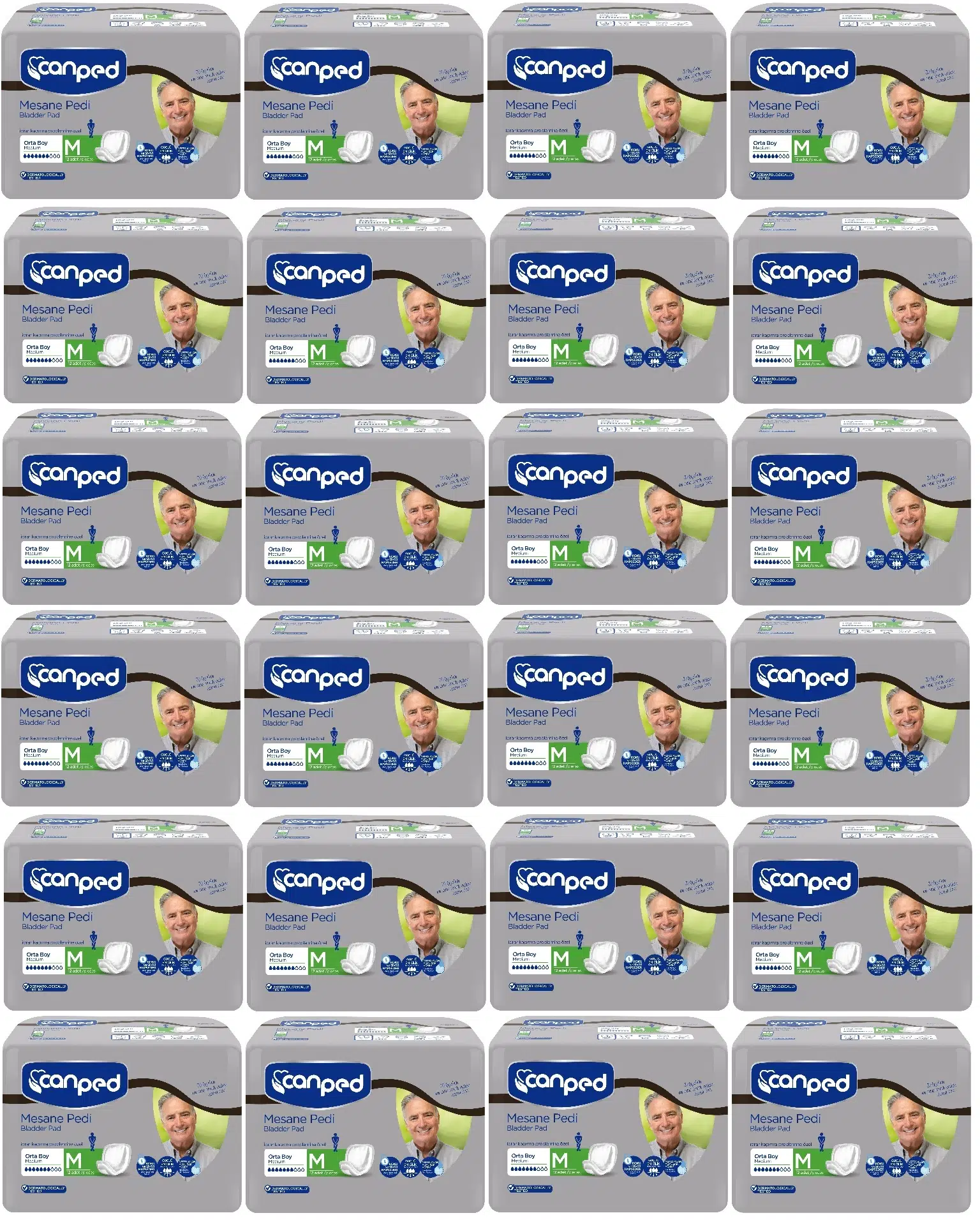 Canped Mesane Pedi Klasik Erkek M - Orta 288 Adet (24PK*12)