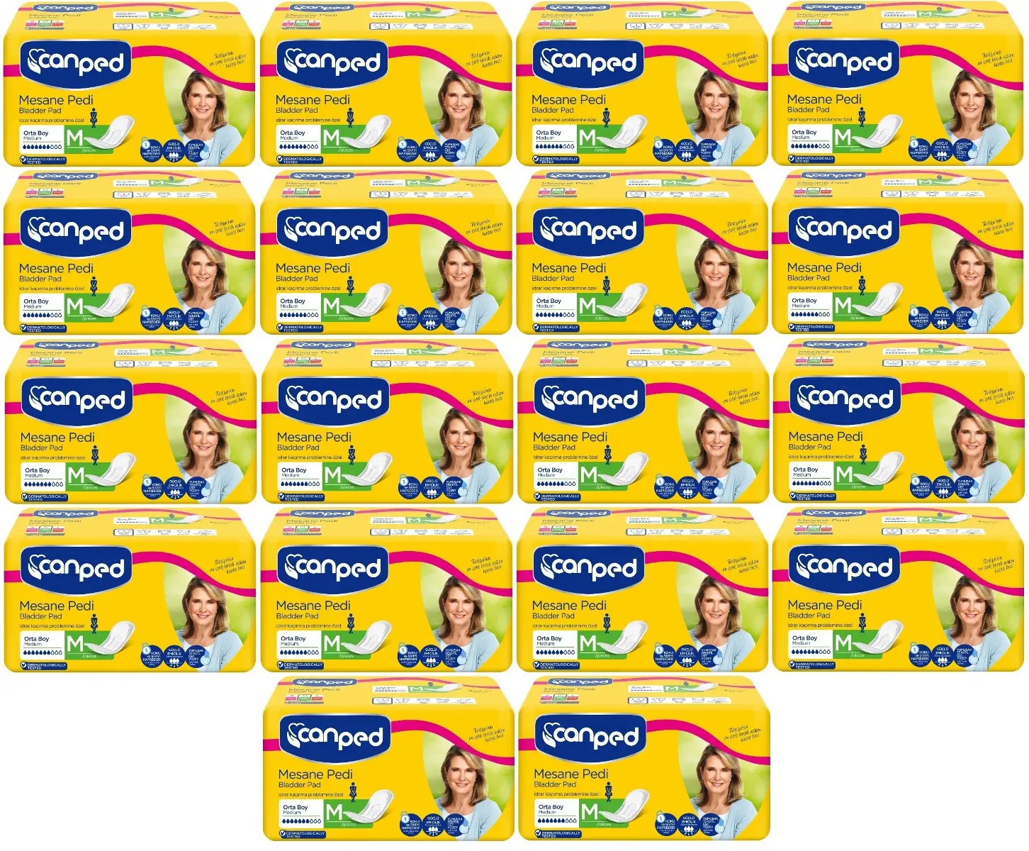Canped Mesane Pedi Klasik M-Orta Boy 180 Adet Canped Mesane Pedi Klasik M-Orta Boy 180 Adet