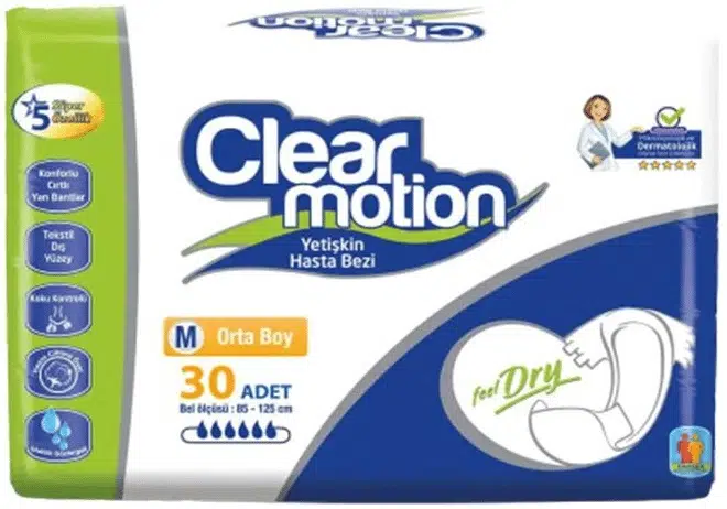 Clearmotion Yetişkin Bezi Bel Bantlı M - Orta - Medium 30 Adet
