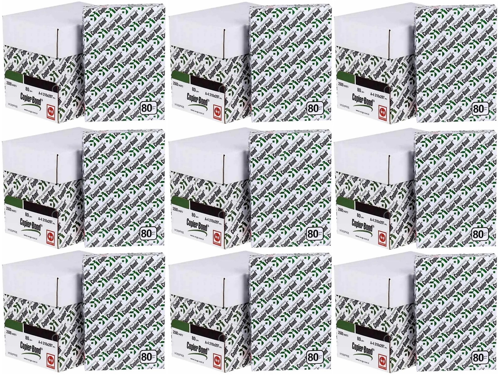 Copier Bond (Ve-Ge) A4 80GR/M2 Fotokopi Kağıdı 22500 Adet (45PK*500) Copier Bond (Ve-Ge) A4 80GR/M2 Fotokopi Kağıdı 22500 Adet (45PK*500)