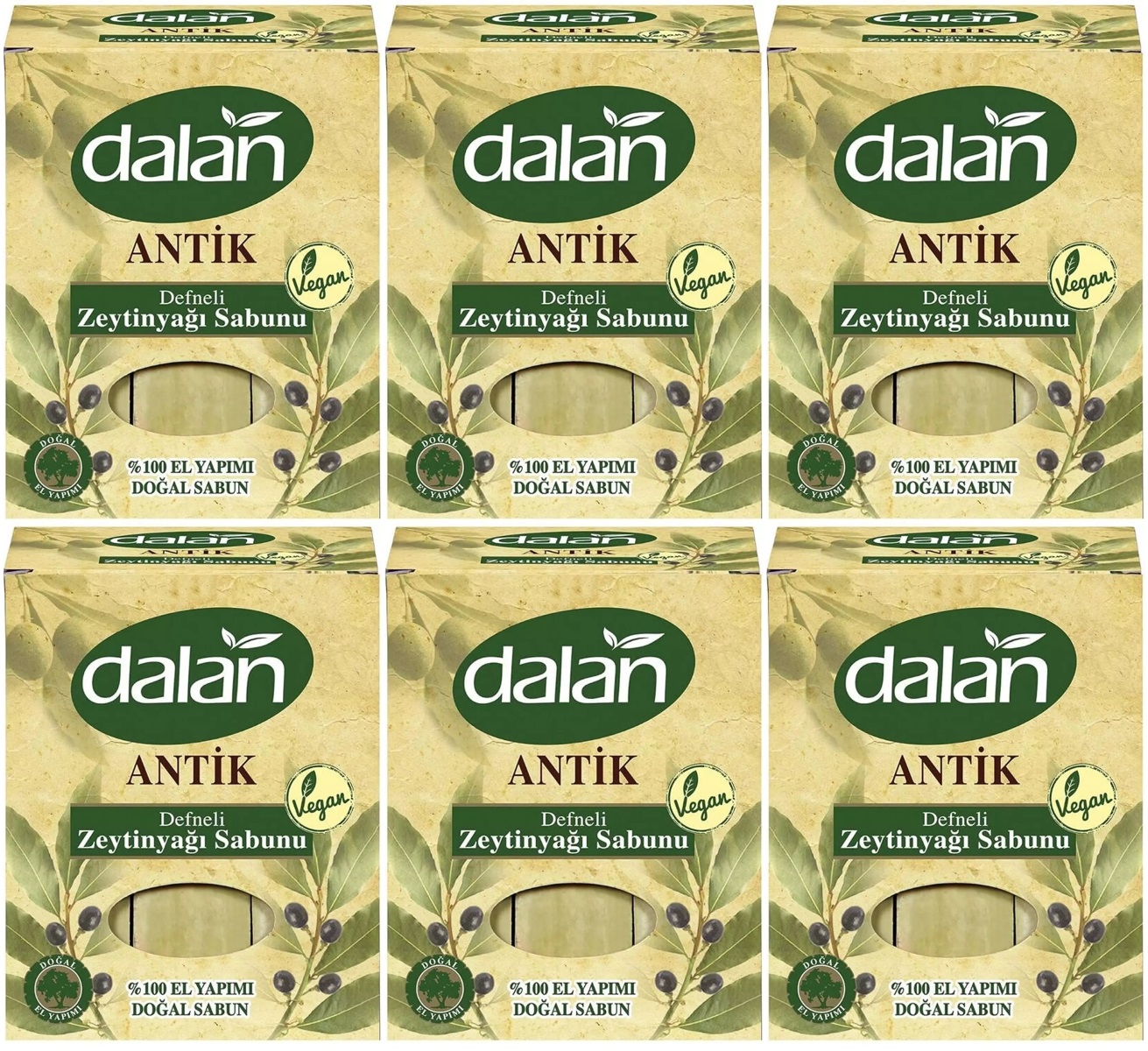 Dalan Antik Defneli Zeytinyağı Sabunu 900GR (6 Lı Set) Dalan Antik Defneli Zeytinyağı Sabunu 900GR (6 Lı Set)