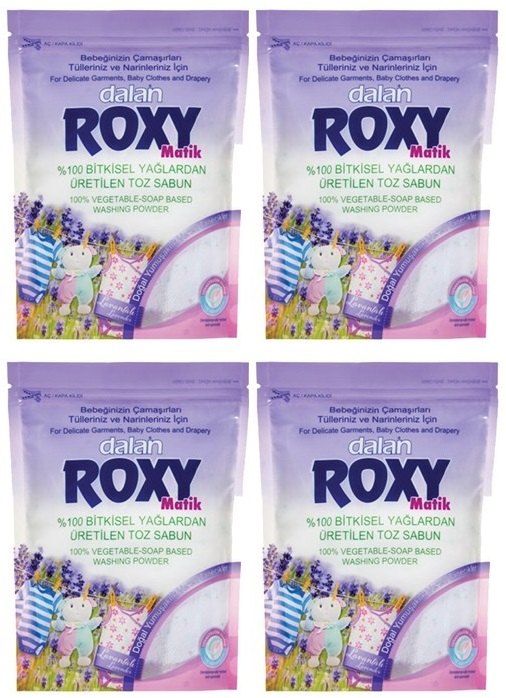 Dalan Roxy Bio Clean Matik Sabun Tozu 800GR Lavanta Bahçesi (4 Lü Set) (104 Yıkama) Dalan Roxy Bio Clean Matik Sabun Tozu 800GR Lavanta Bahçesi (4 Lü Set) (104 Yıkama)