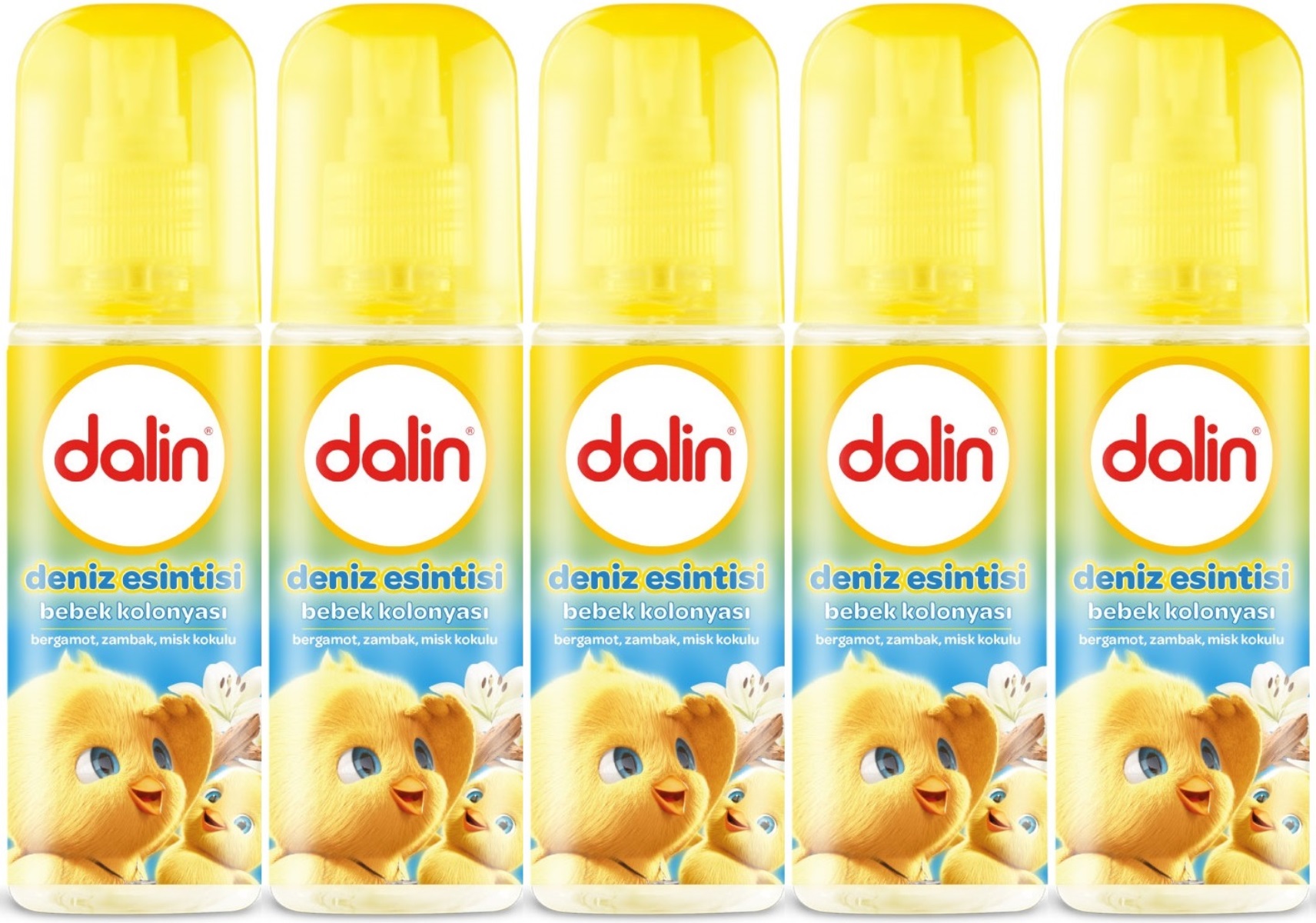 Dalin Bebek Kolonyası 150ML Deniz Esintisi (Bergomat-Zambak-Misk Kokulu) (5 Li Set) Dalin Bebek Kolonyası 150ML Deniz Esintisi (Bergomat-Zambak-Misk Kokulu) (5 Li Set)