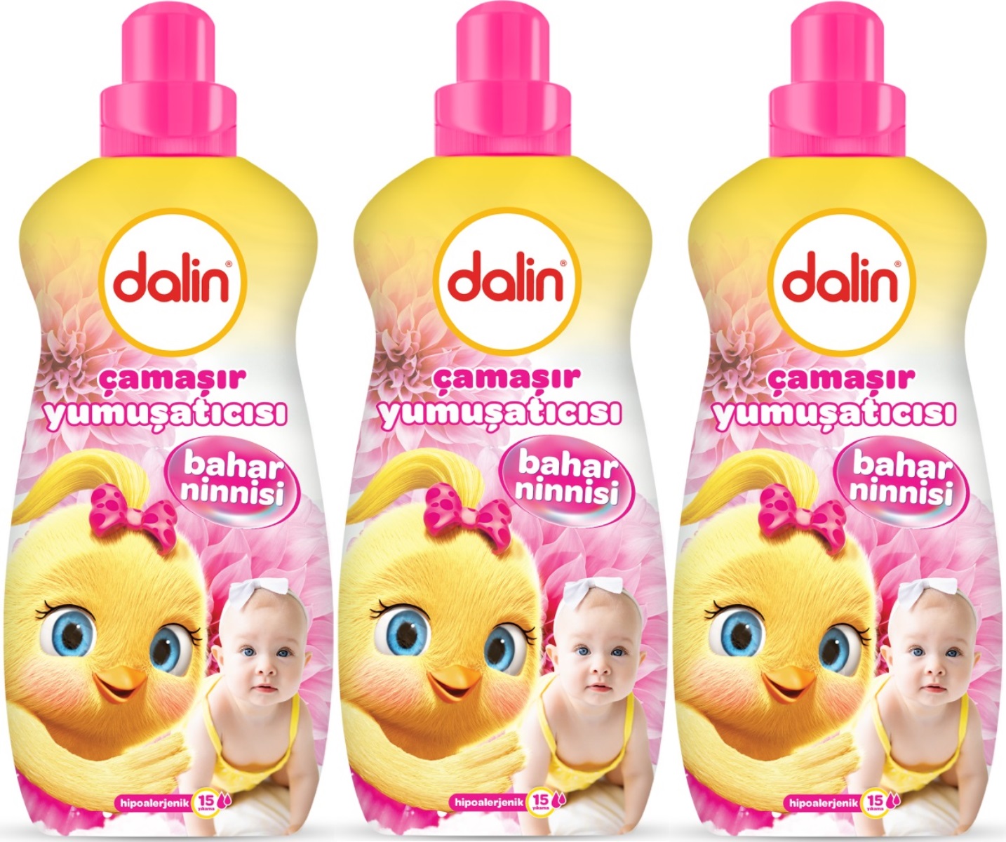 Dalin Çamaşır Yumuşatıcı 1500ML Bahar Ninnisi (3 Lü Set) (Bebeklere Özel) Dalin Çamaşır Yumuşatıcı 1500ML Bahar Ninnisi (3 Lü Set) (Bebeklere Özel)