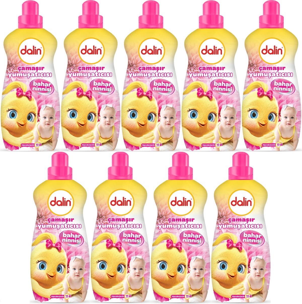 Dalin Çamaşır Yumuşatıcı 1500ML Bahar Ninnisi (9 Lu Set) (Bebeklere Özel) Dalin Çamaşır Yumuşatıcı 1500ML Bahar Ninnisi (9 Lu Set) (Bebeklere Özel)