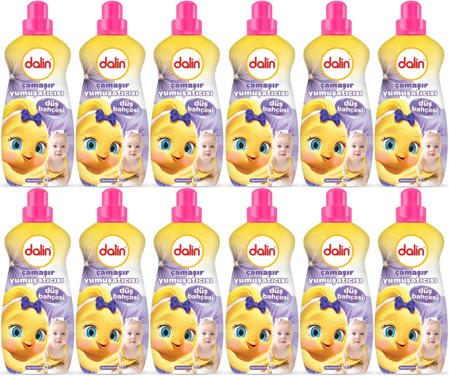 Dalin Çamaşır Yumuşatıcı 1500ML Düş Bahçesi (12 Li Set) (Bebeklere Özel) Dalin Çamaşır Yumuşatıcı 1500ML Düş Bahçesi (12 Li Set) (Bebeklere Özel)