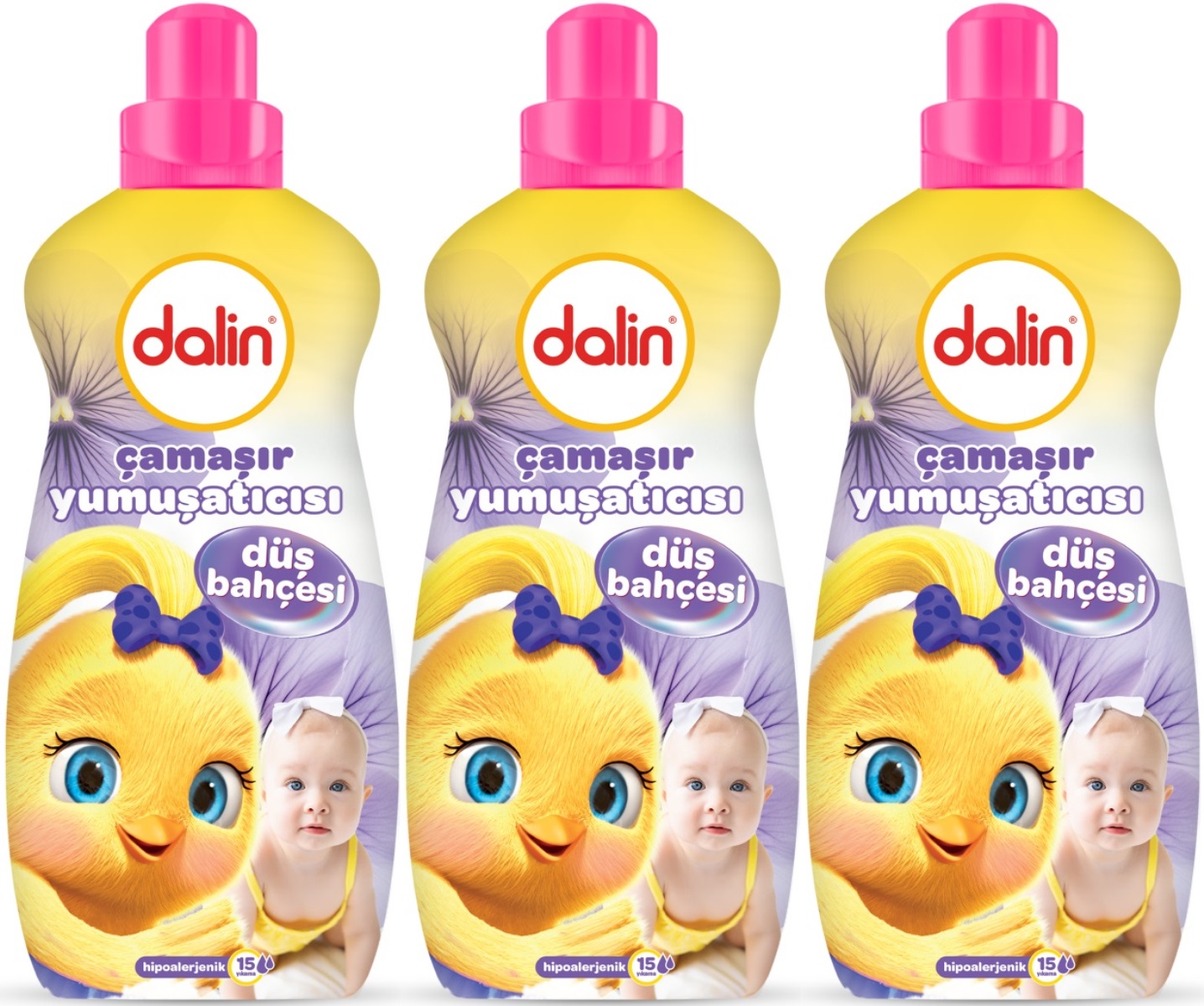 Dalin Çamaşır Yumuşatıcı 1500ML Düş Bahçesi (3 Lü Set) (Bebeklere Özel) Dalin Çamaşır Yumuşatıcı 1500ML Düş Bahçesi (3 Lü Set) (Bebeklere Özel)