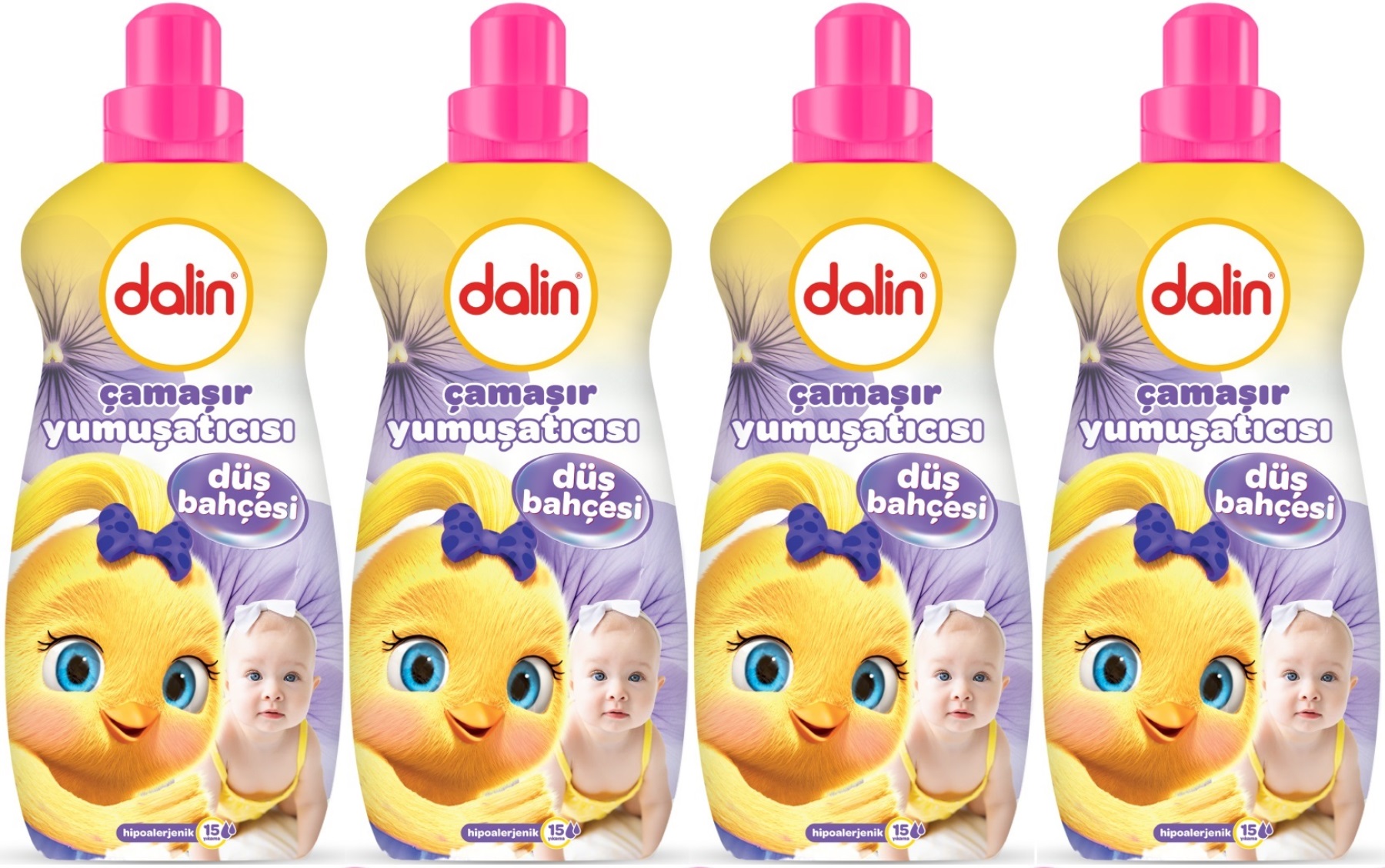 Dalin Çamaşır Yumuşatıcı 1500ML Düş Bahçesi (4 Lü Set) (Bebeklere Özel) Dalin Çamaşır Yumuşatıcı 1500ML Düş Bahçesi (4 Lü Set) (Bebeklere Özel)